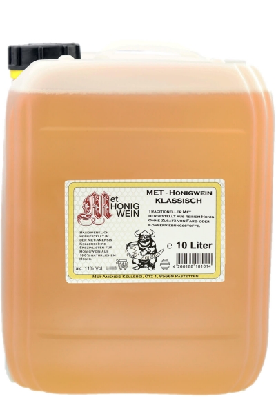 Met Honigwein - klassisch lieblich, 11% vol. Kanister | 10 Liter