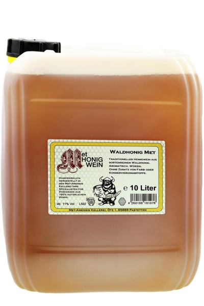 Waldhonigmet, Honigwein aus sortenreinem Waldhonig, 11% vol. Kanister | 10 Liter